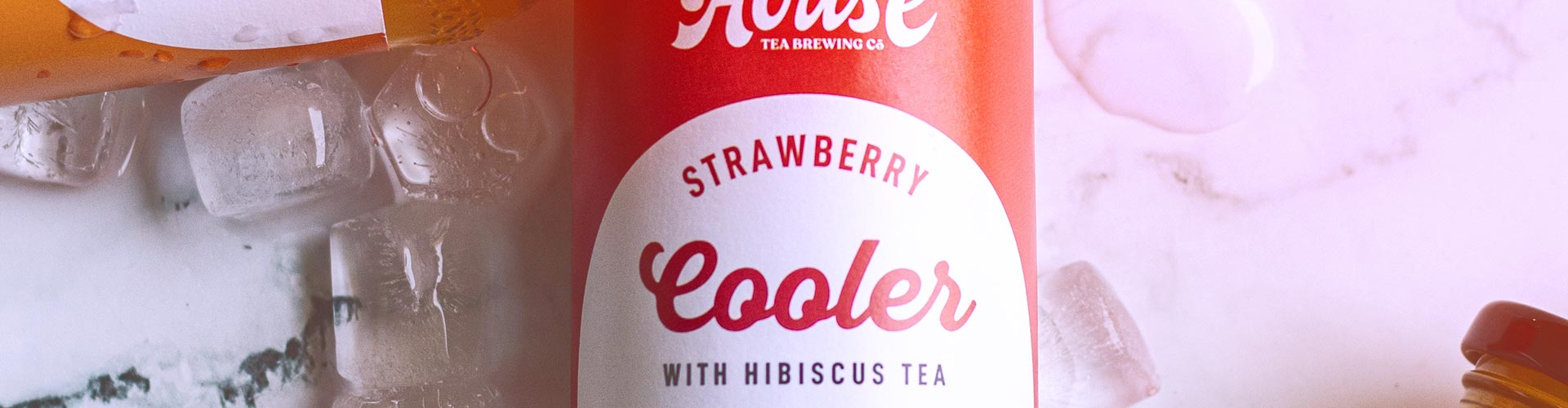 Strawberry Cooler and Ice